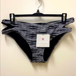 NWT ATHLETA Ariel Cut Out Swim Bottoms